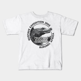 the killer crocodile Expedition 2005 in Burundi, East Africa T-Shirt Kids T-Shirt